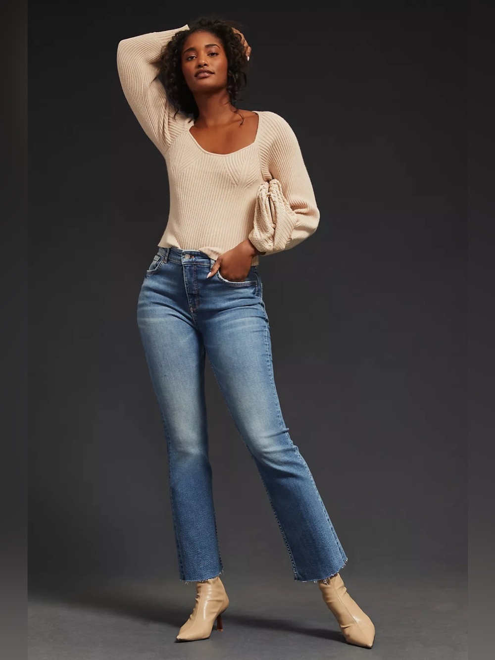 Anthropologie The Yaya Mid-Rise Crop Jean by Pilcro/Anthropologie 26
